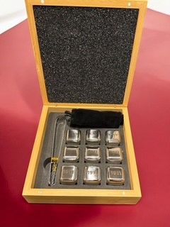 Custom Stainless Steel Ice Cube Set