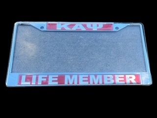 Kappa Alpha Psi License Plate Cover Life Member