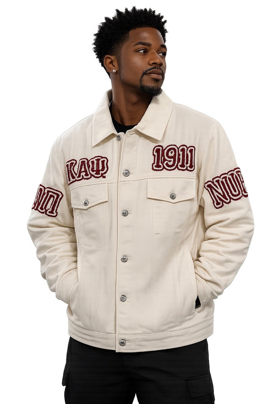 Cream Denim Jacket