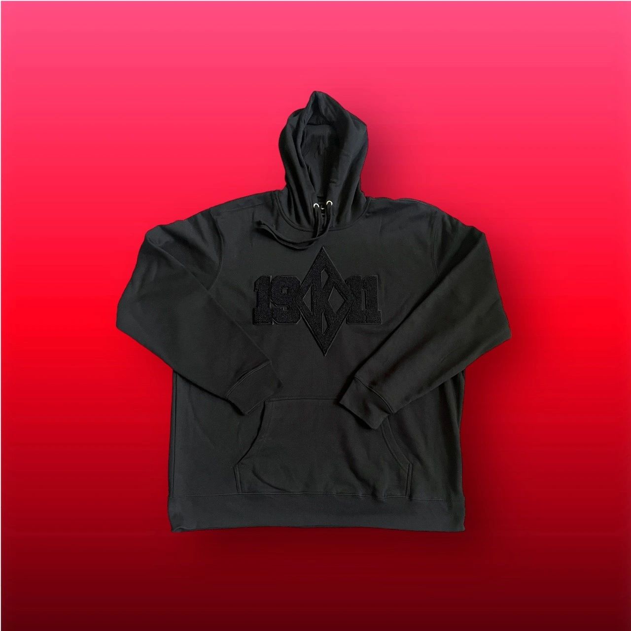 Black Vintage 1911 Diamond Hoodie