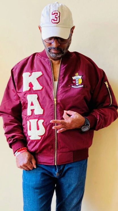 Crimson Bomber Jacket