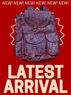 Delta Crimson Leather Backpack