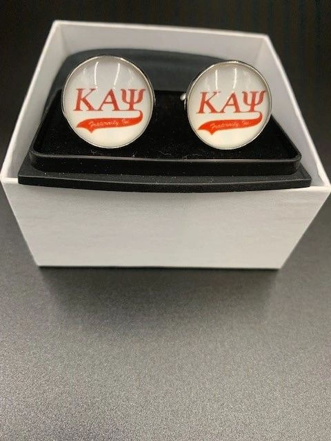 Cufflinks (Round) White