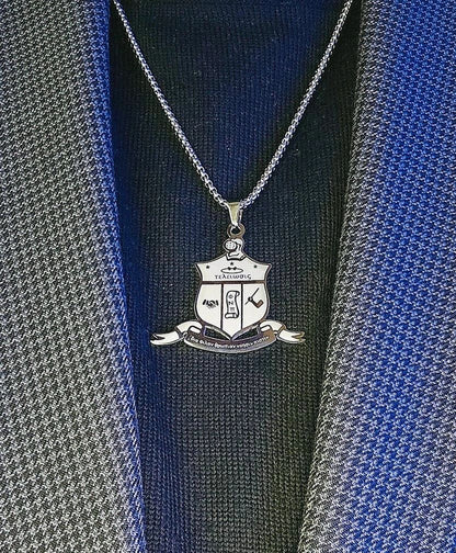 Kappa Alpha Psi COA Necklace - Silver