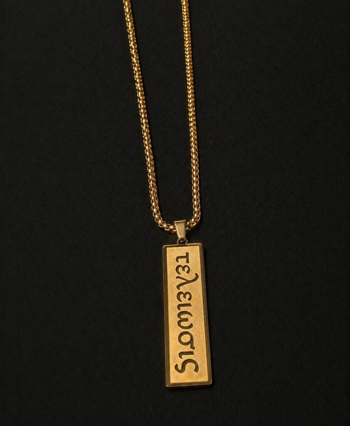 Gold Bar Achievement Necklace