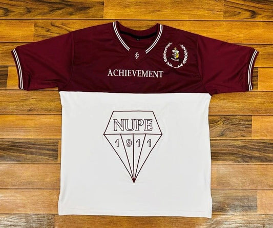 Crimson/White Embroidered
