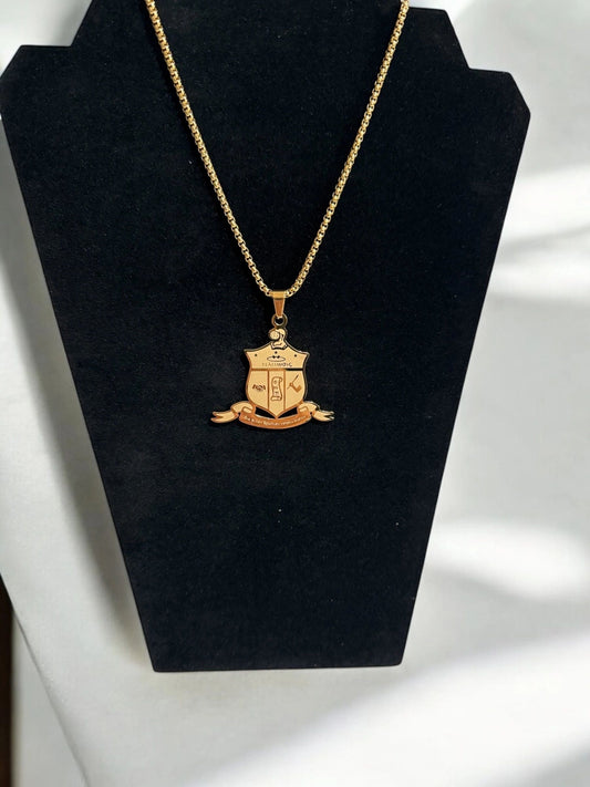 Kappa Alpha Psi COA Necklace - Gold Plated